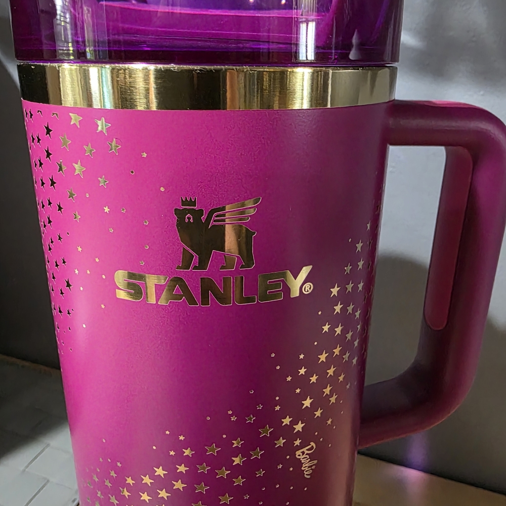 Barbie 40oz Quencher Pink Stanley Cup Tumbler w/ Straw - Picture 3 of 7